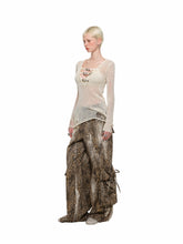 Reversible Hollow Sequin Knit Pullover - CHINASQUAD
