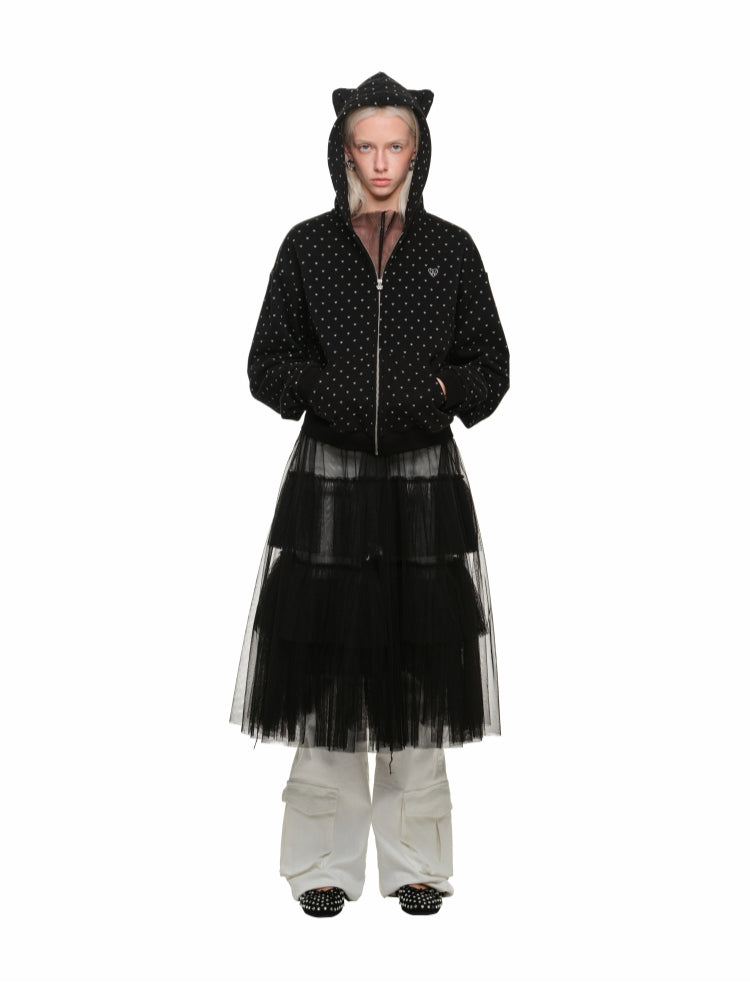 Mesh Panel Midi Dress - CHINASQUAD