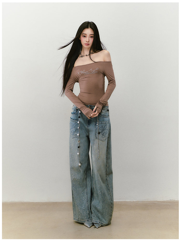 One-shoulder Skin-friendly Top - CHINASQUAD