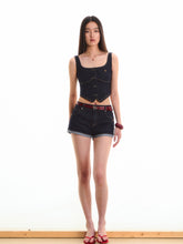 Low Waist Stretch Denim Shorts - CHINASQUAD