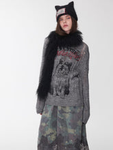 Icelandic Animal Pattern Open-Knit Sweater - CHINASQUAD