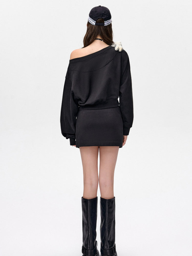 Side Slit A-Line Skirt - CHINASQUAD