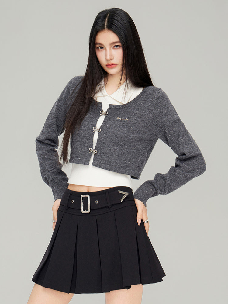 Bow-Knot Knit Cardigan - CHINASQUAD