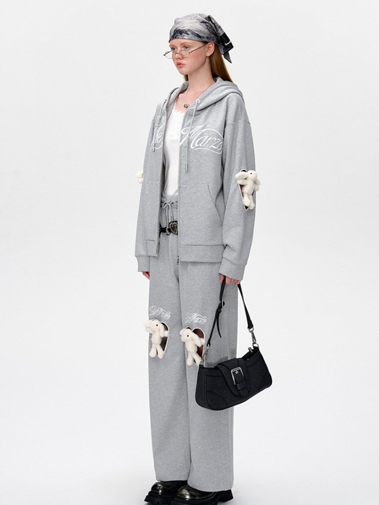 Heart Cutout Hoodie Jacket - CHINASQUAD