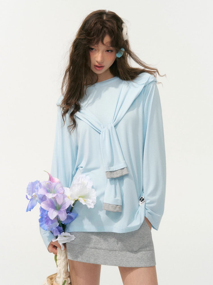 Lazy Style Layered Sun Protection Top - CHINASQUAD