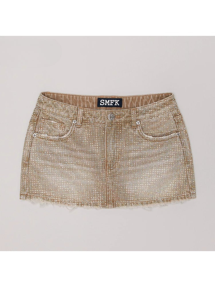 Rage Wild Diamond Denim Skirt Wild Diamond - CHINASQUAD