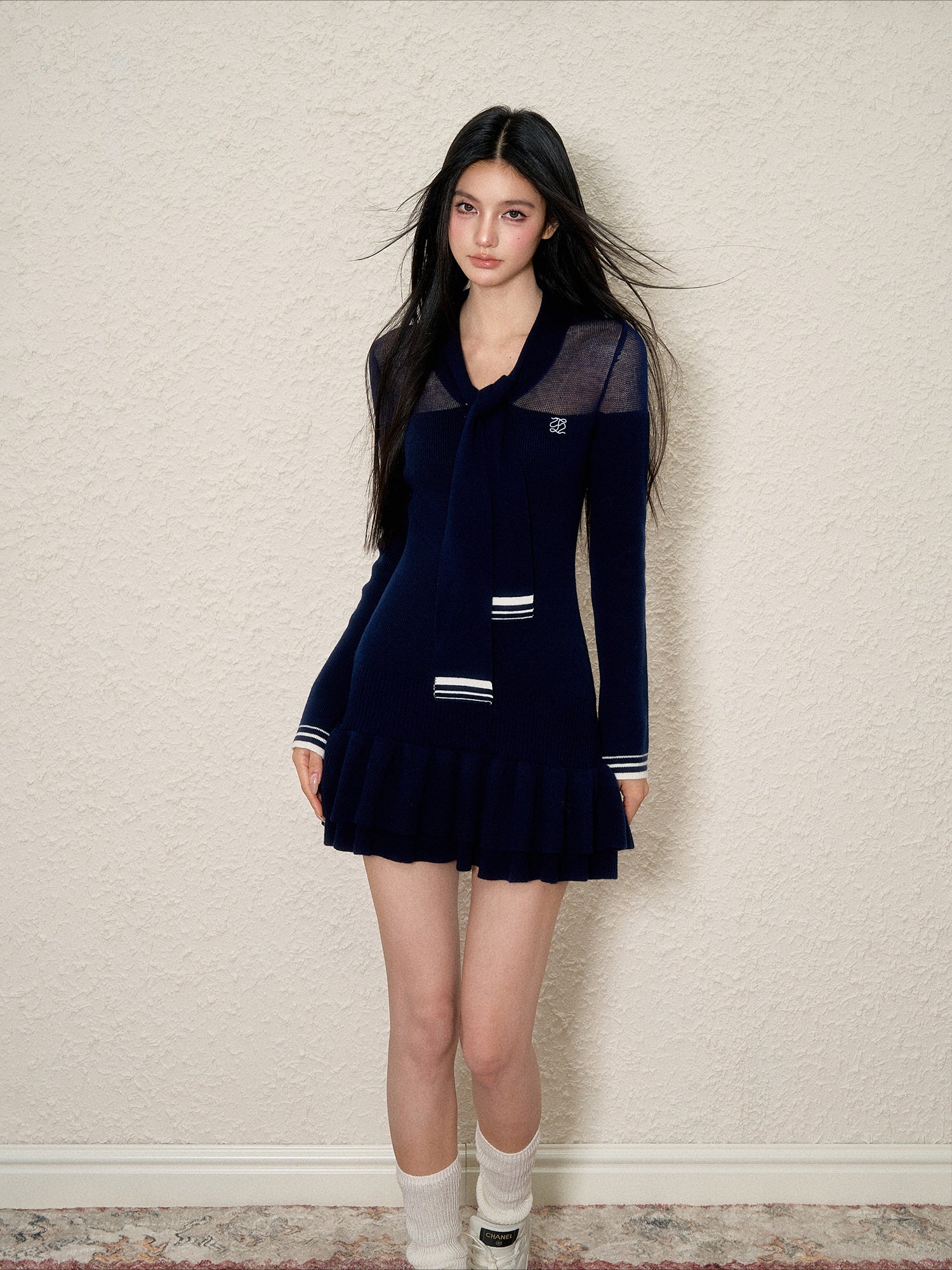 Wool Knit Bandage Dress - CHINASQUAD