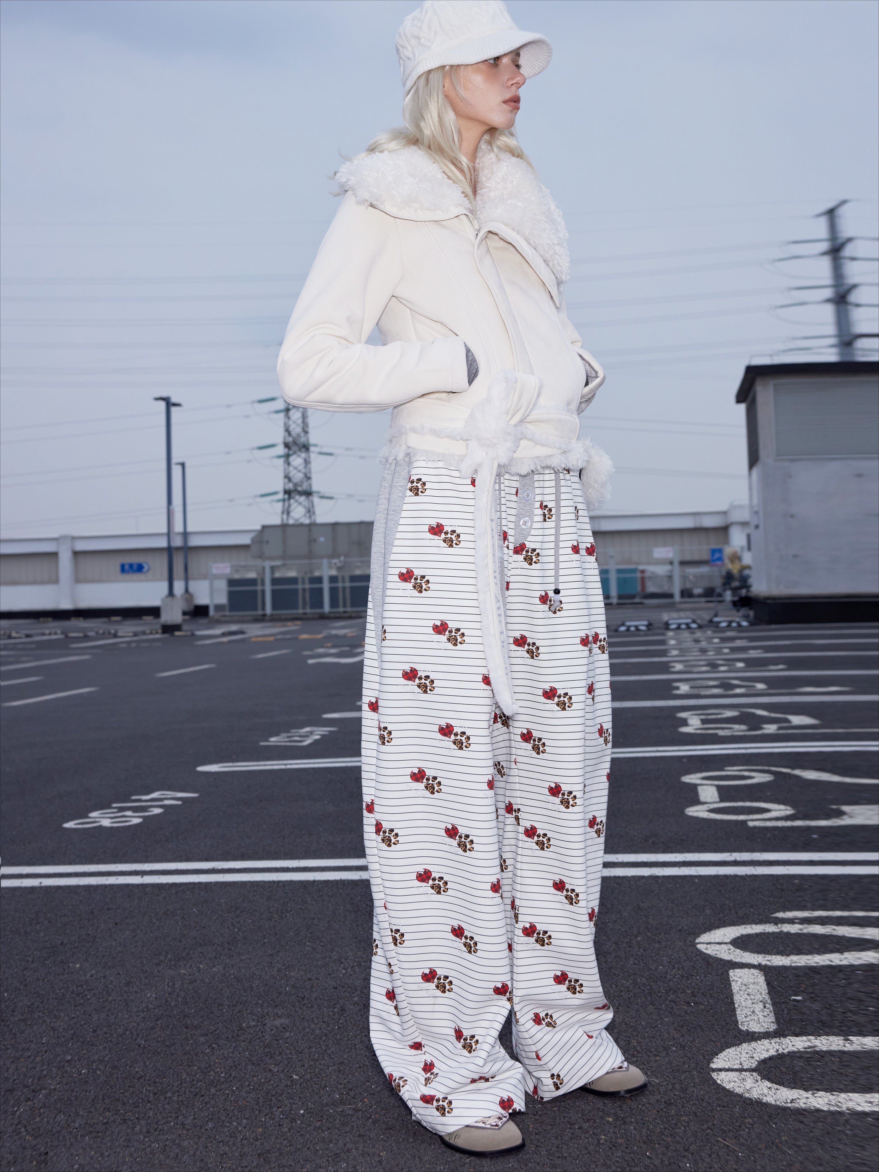 Lyocell Custom Plaid Beaded Banana Pants - CHINASQUAD