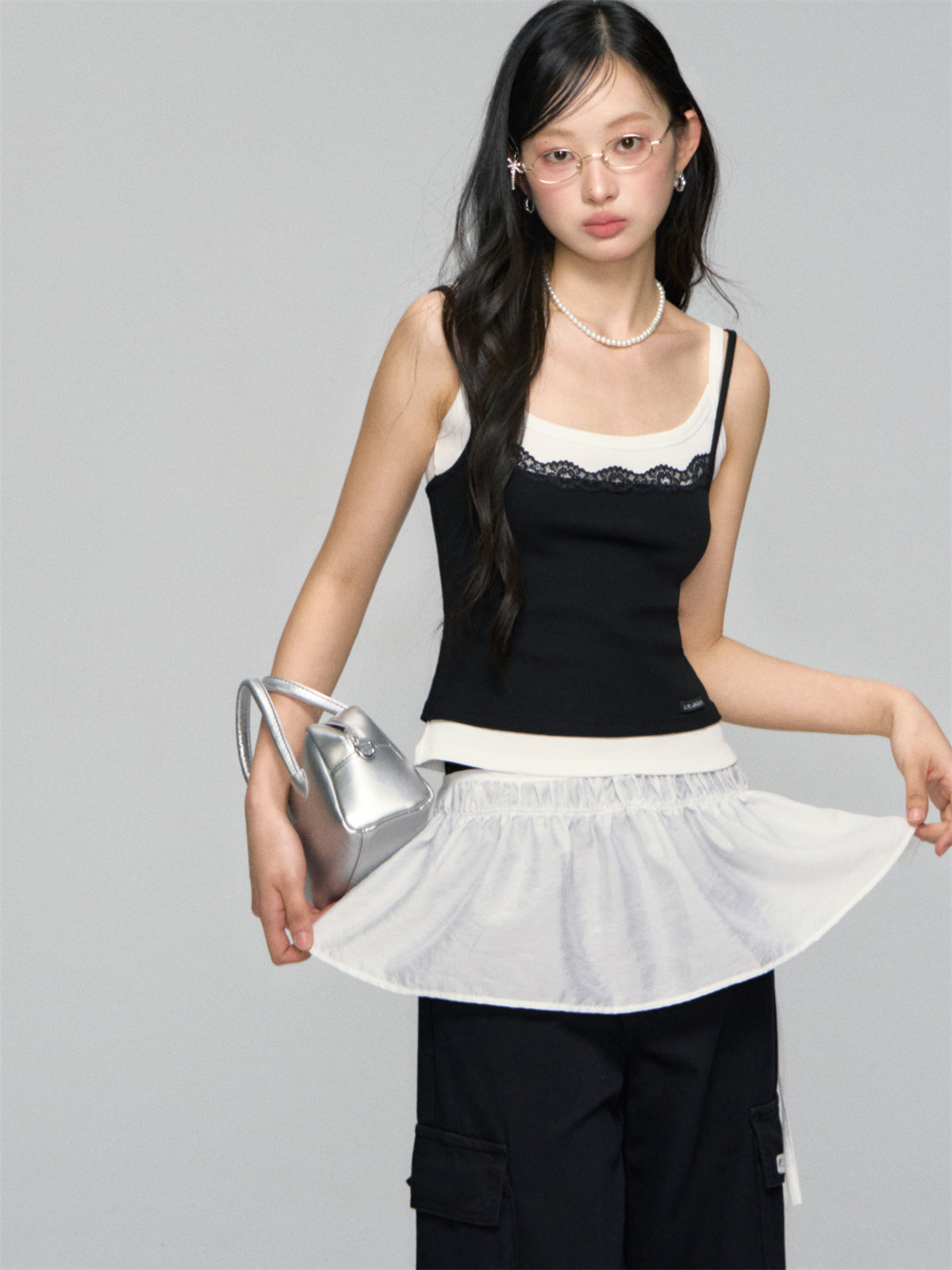 Lace-Trim Layered Camisole