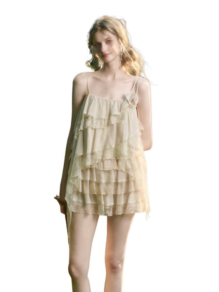 Soft Lace Fairy Tank Top & Skirt Set - CHINASQUAD