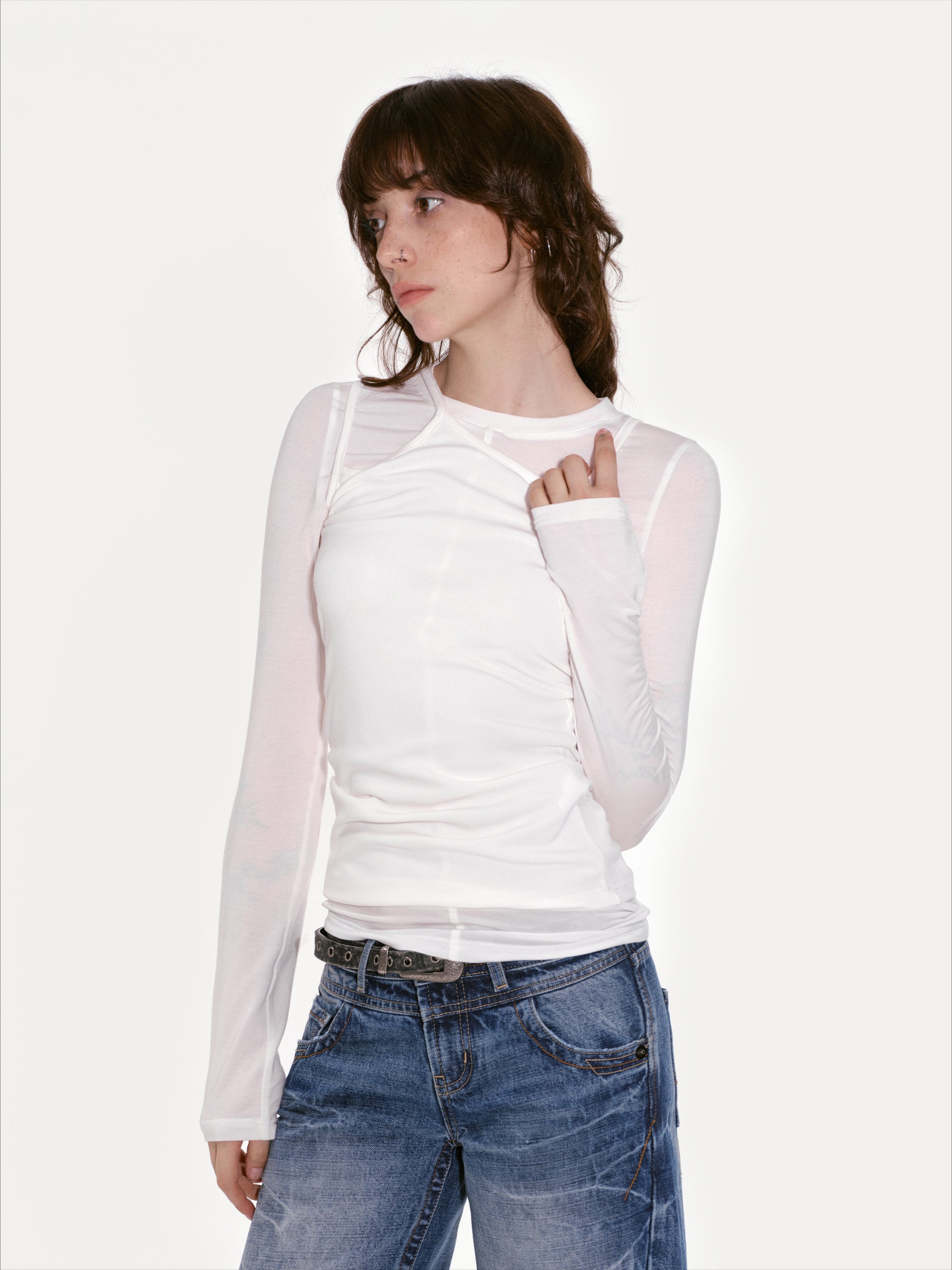 Lyocell Slim-fit Long Sleeve T-shirt - CHINASQUAD