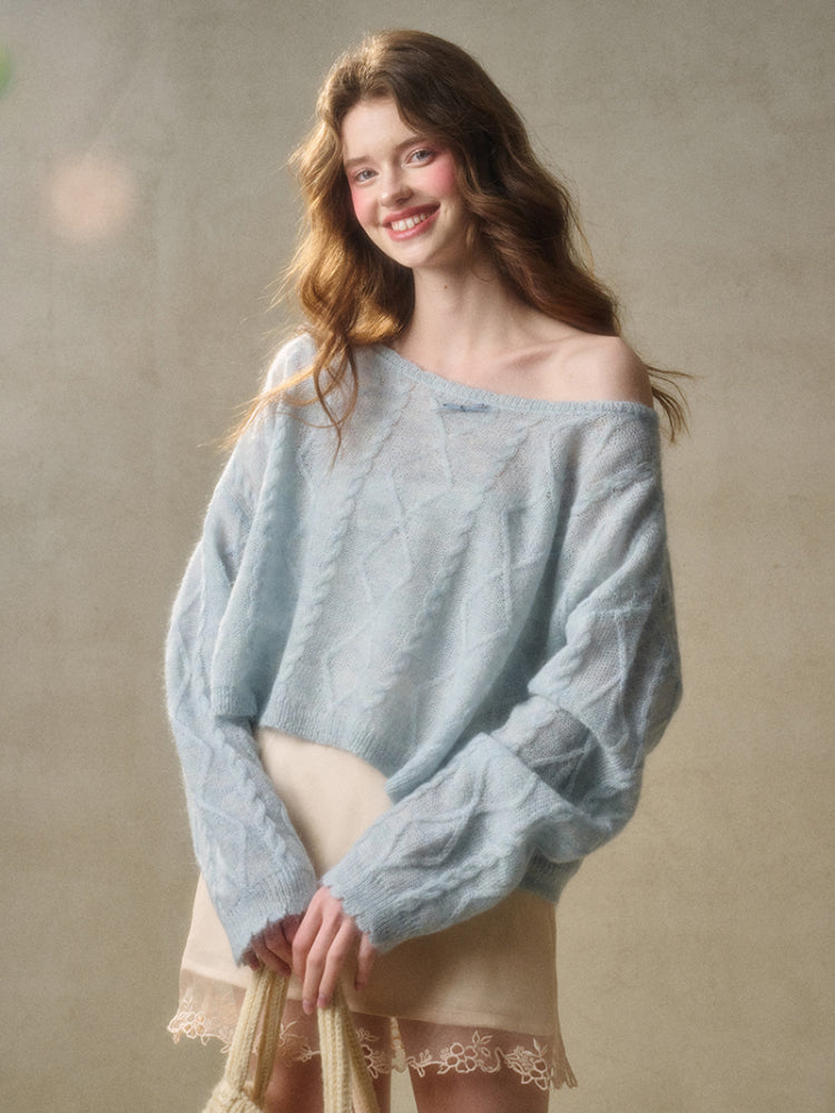 Loose French Style Short Sweater - CHINASQUAD