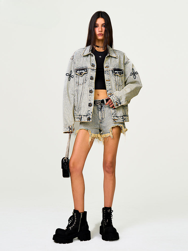 Spring/Summer New - Arrival Loose - Fit Denim Shorts - CHINASQUAD