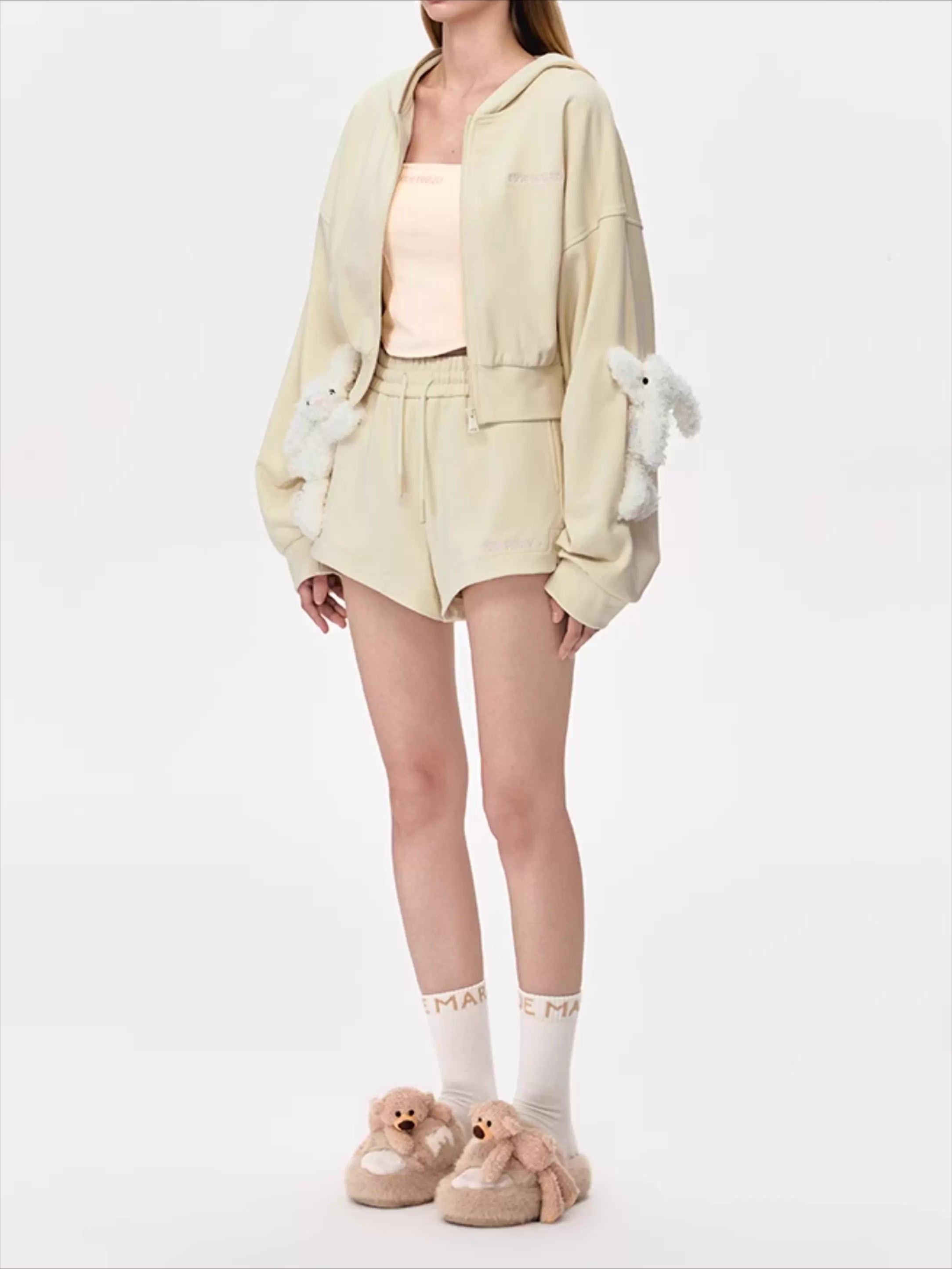 Plush Glow Doll Slide Sandals