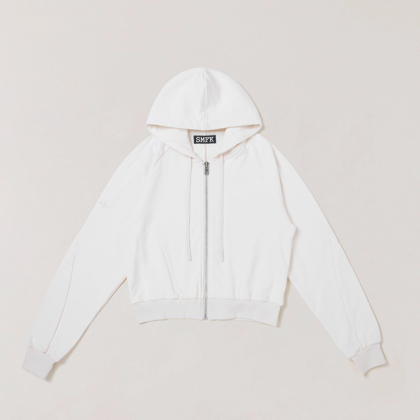 Wild Vintage Zip-up Cropped Hoodie