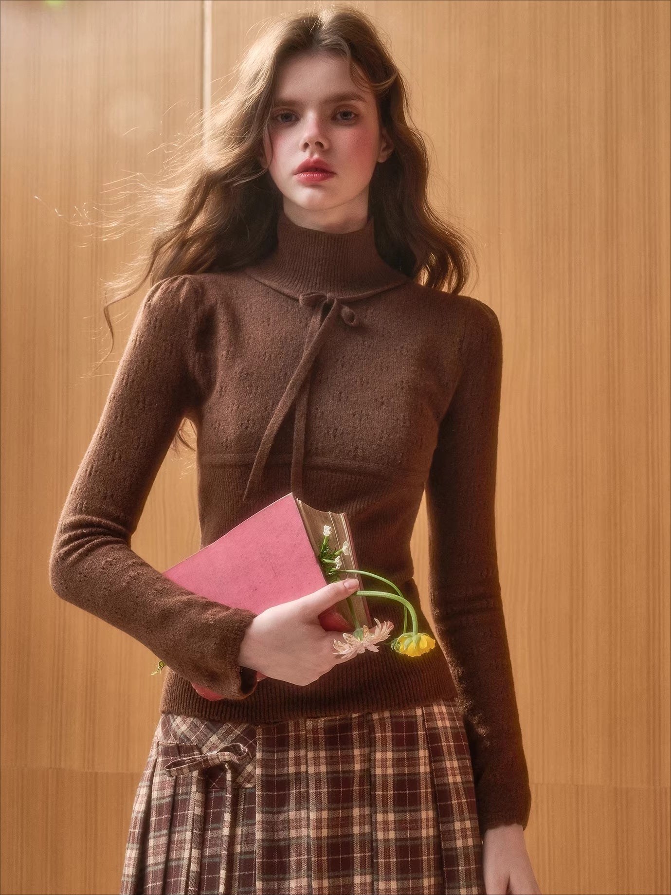 Wool-Blend Hollow Knit Base Layer