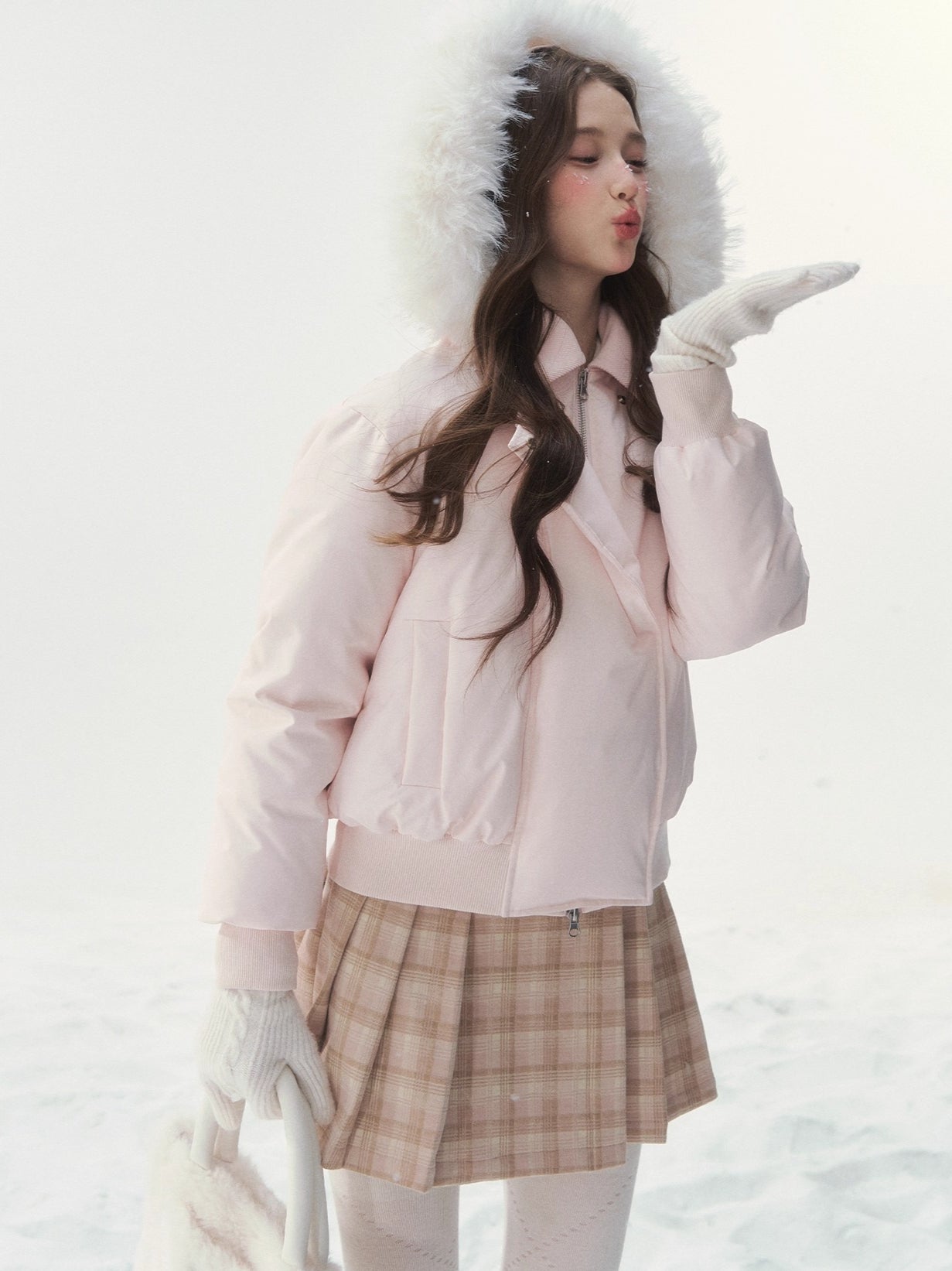 Faux-Fur Collar Down Jacket