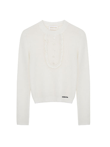 Elegant Round Neck Knit Sweater - CHINASQUAD