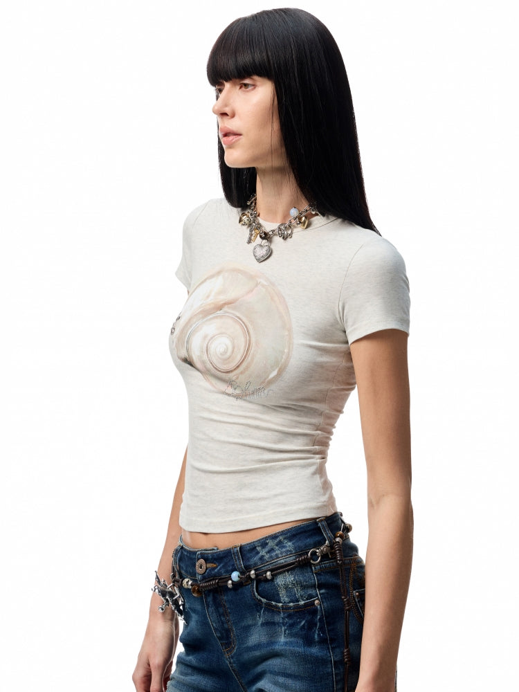 Printed Slim-Fit Short Sleeve T-shirt - CHINASQUAD