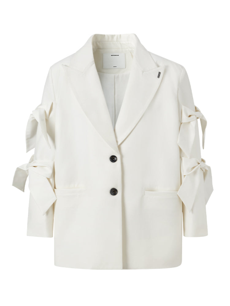 Textured Loose-Fit Embroidered Leather Jacket - CHINASQUAD