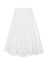 Embroidered Flower A - Line Slimming Midi Skirt - CHINASQUAD