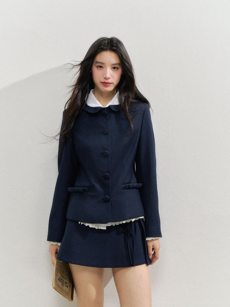 Navy Blue College-style Suit - CHINASQUAD