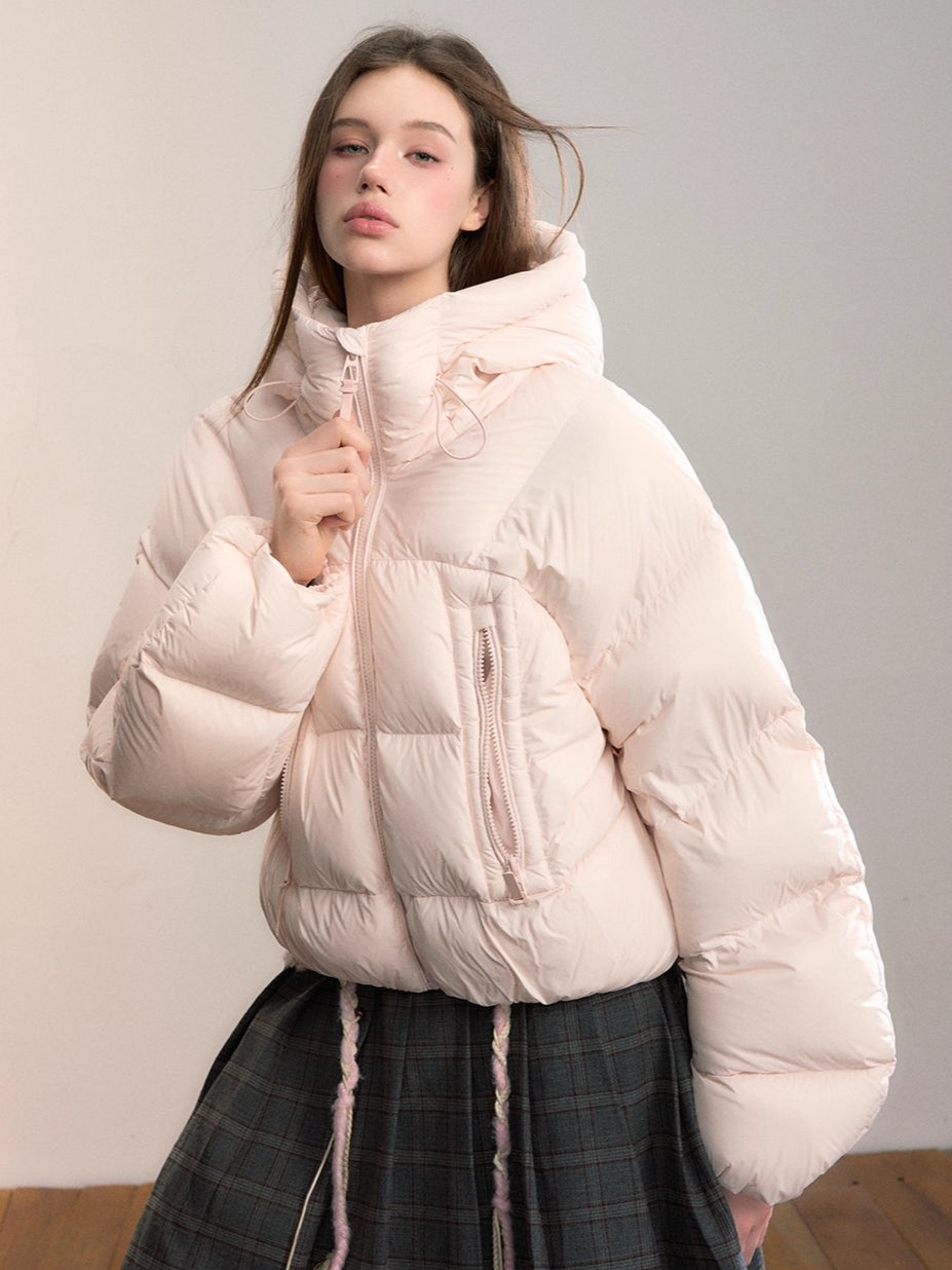 Pastel Cloud Puffer Down Jacket