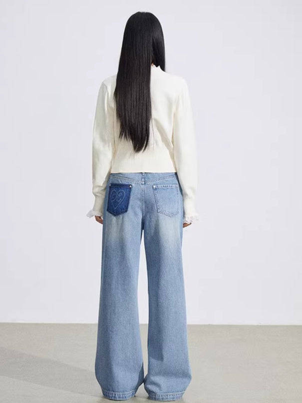 Lace Panel Knit Cardigan