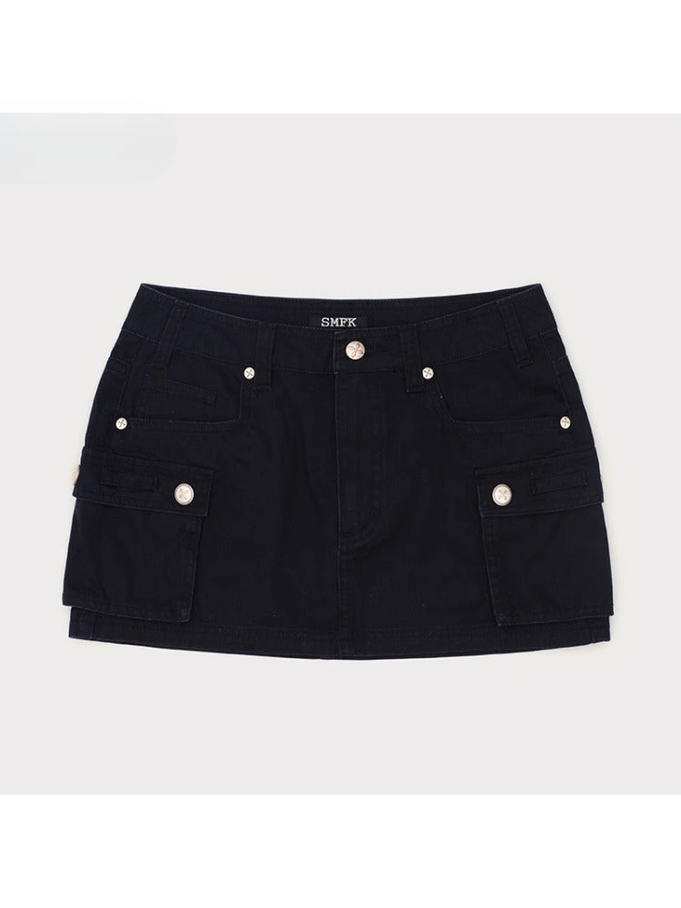 Low Waist Large Pocket Skirt - CHINASQUAD
