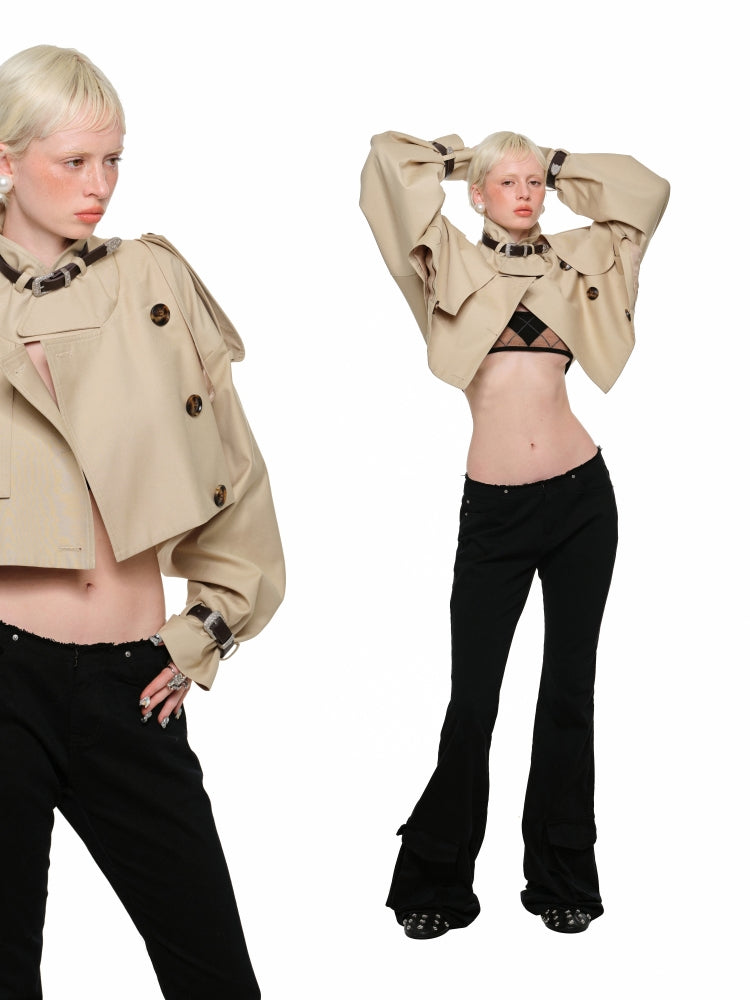 Rhinestone Flared Pants - CHINASQUAD