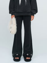Gray & Black Classic Flare Sweatpants - CHINASQUAD