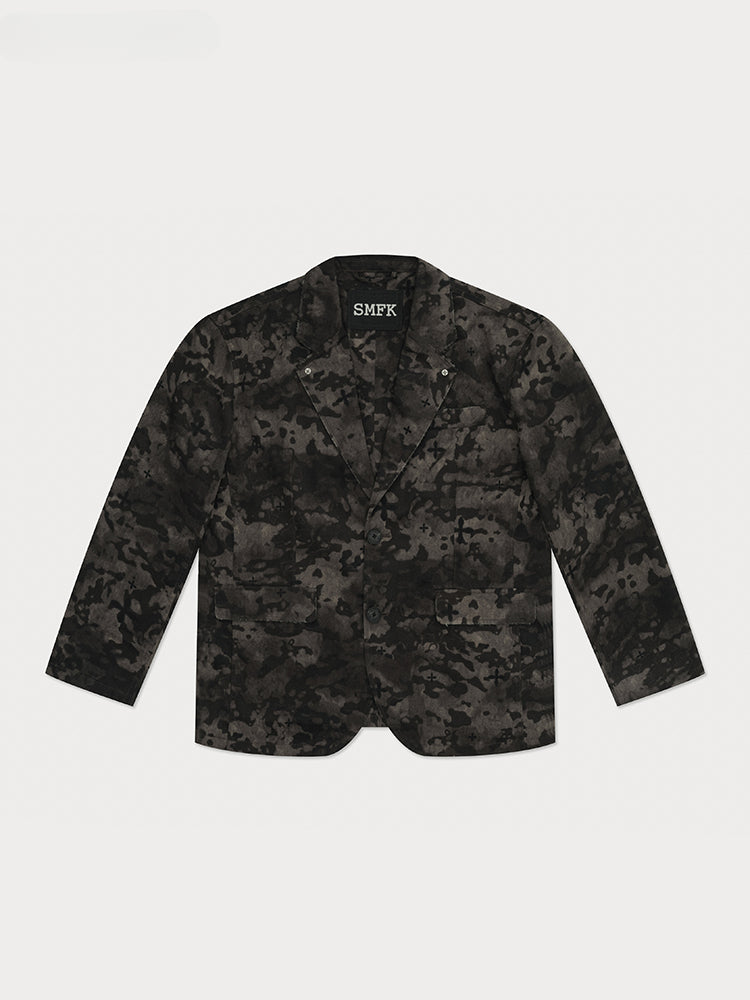 Compass Black Camo Outdoor Blazer - CHINASQUAD
