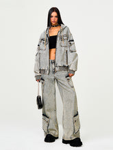 Garden Oversized Denim Hoodie - CHINASQUAD