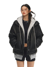 Black Loose Thickened Down Jacket - CHINASQUAD