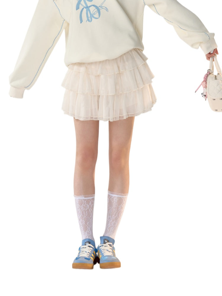 Ballet Style Glossy Pleated Midi Skirt - CHINASQUAD