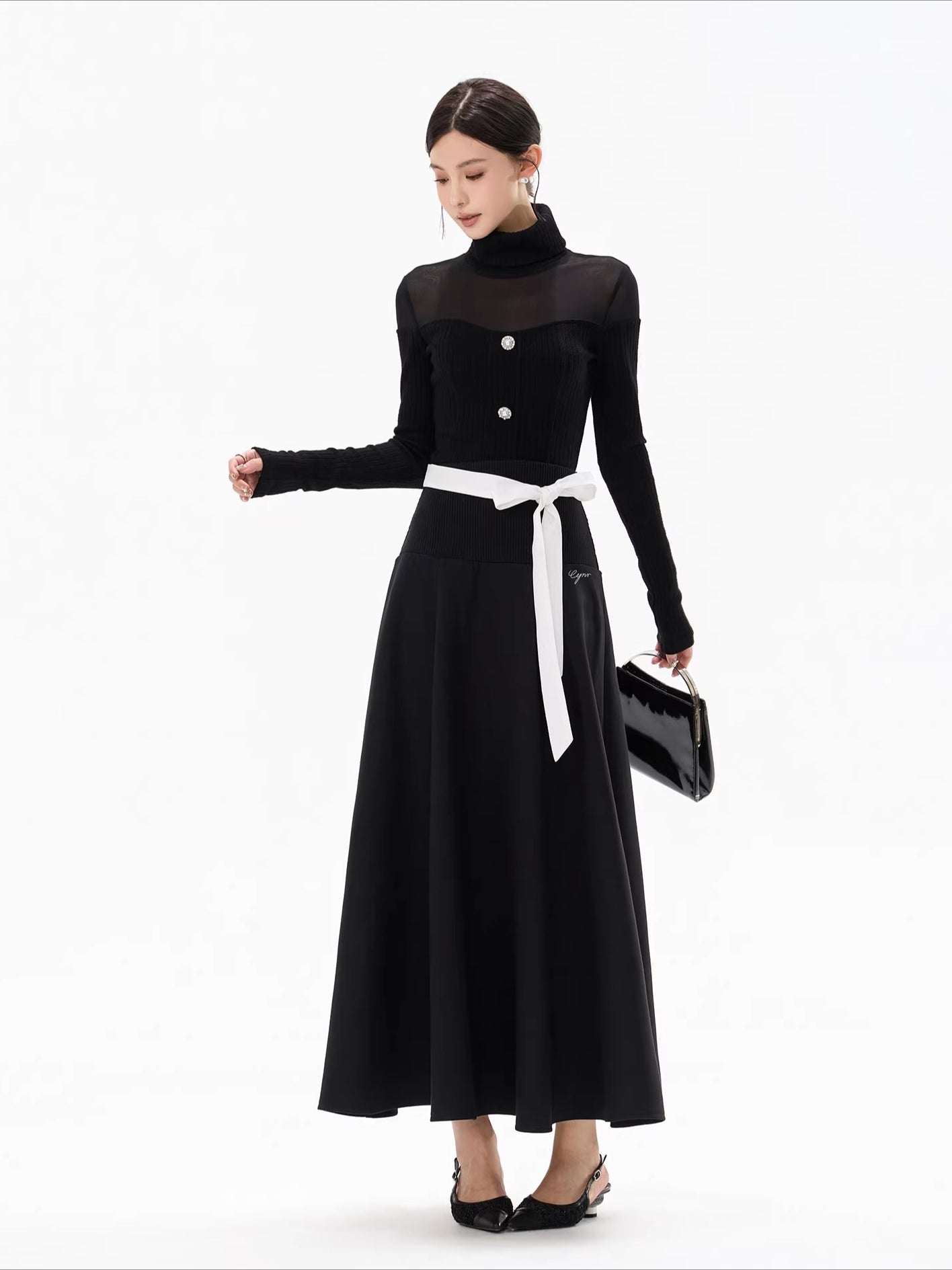 Pure Cutout Mesh Panel Knit Base Layer