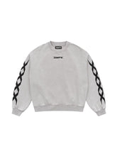 Black & Gray Chain Racing Oversized Sweatshirt - CHINASQUAD