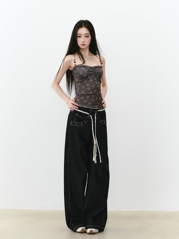 Floral Print Cami Top - CHINASQUAD