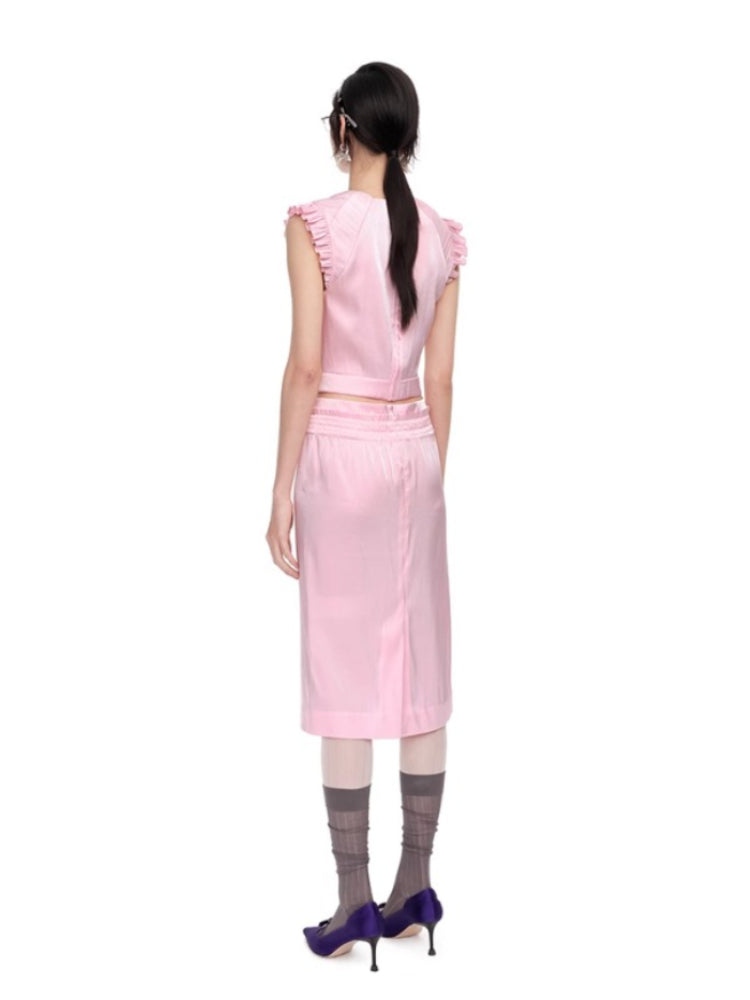 Versatile Waist Decoration Lace Skirt - CHINASQUAD