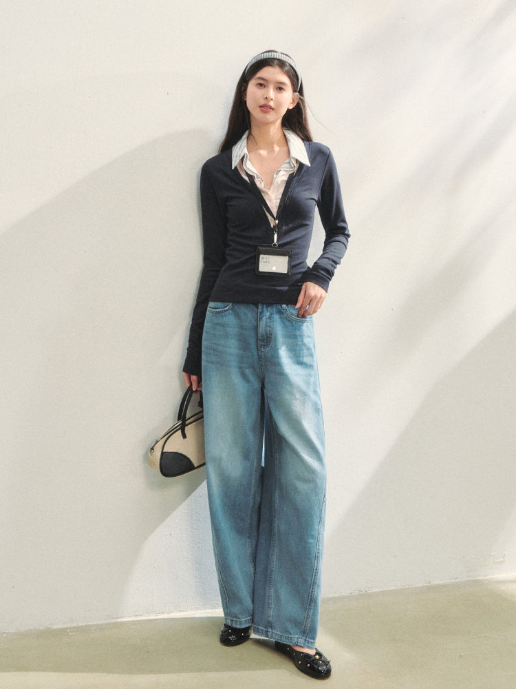 Fake Three-piece Contrast Color Polos - CHINASQUAD