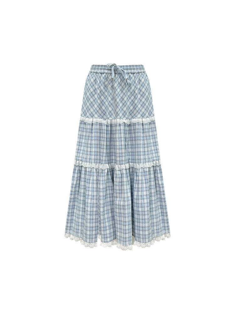 Lace Trimmed Cake Skirt - CHINASQUAD