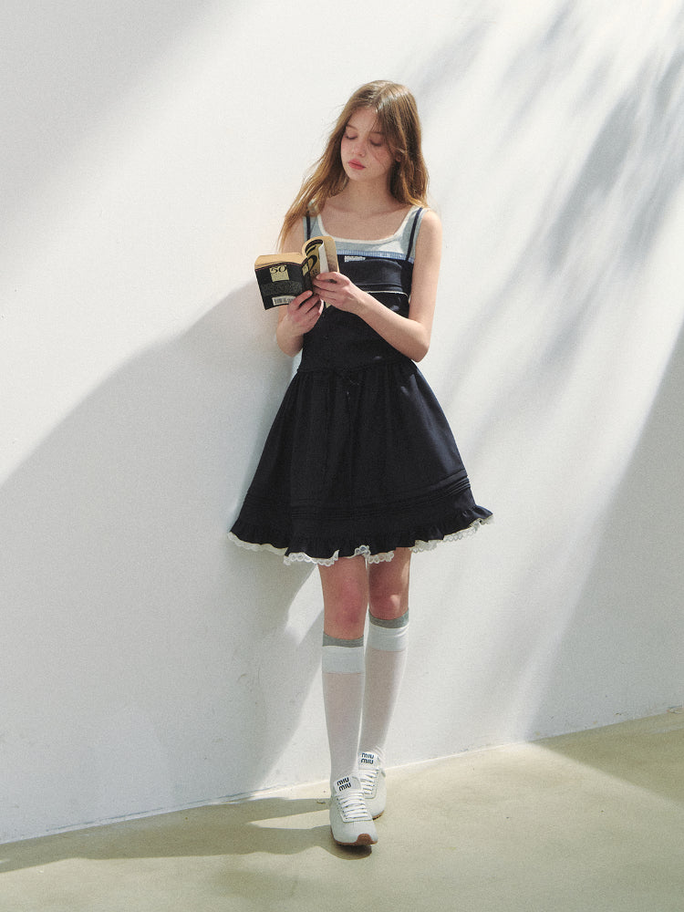 Preppy Strapless Dress - CHINASQUAD