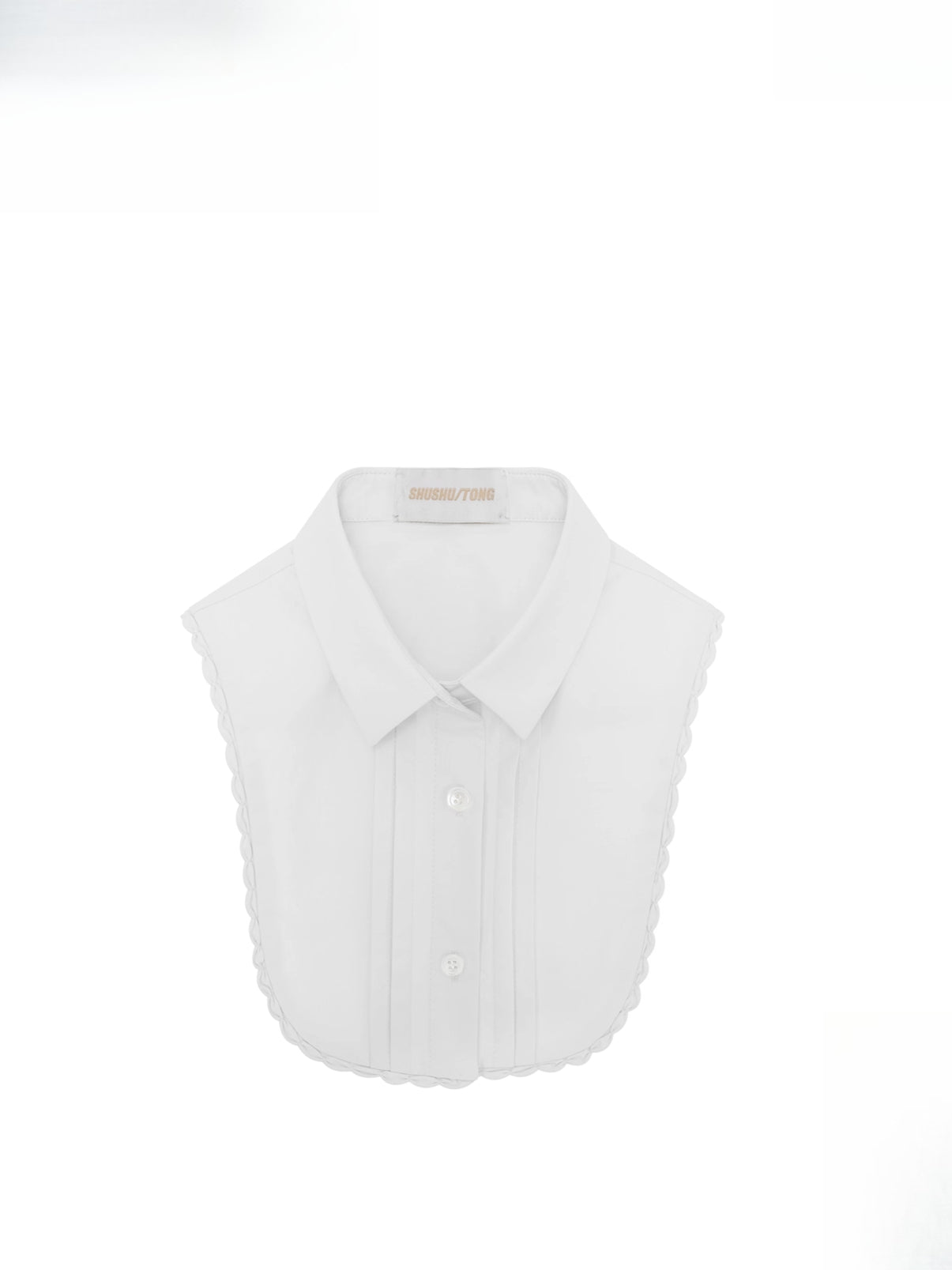 Ruffled Cotton Detachable Collar - CHINASQUAD