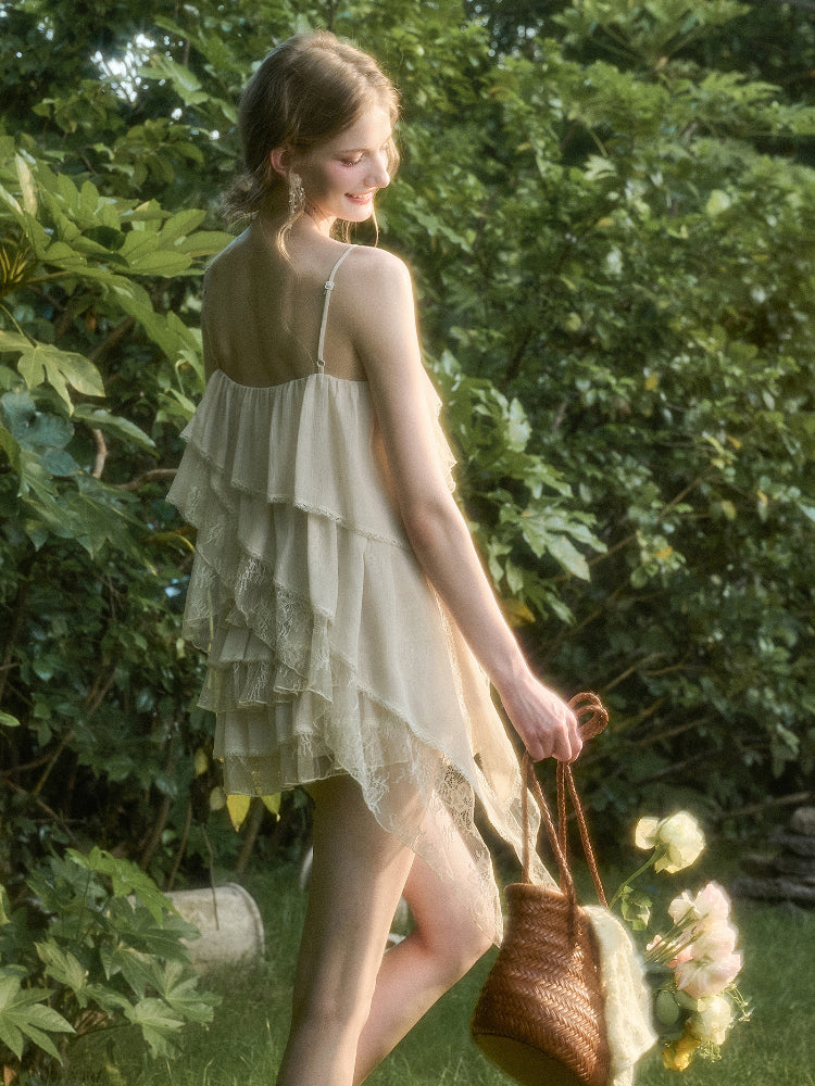 Soft Lace Fairy Tank Top & Skirt Set - CHINASQUAD