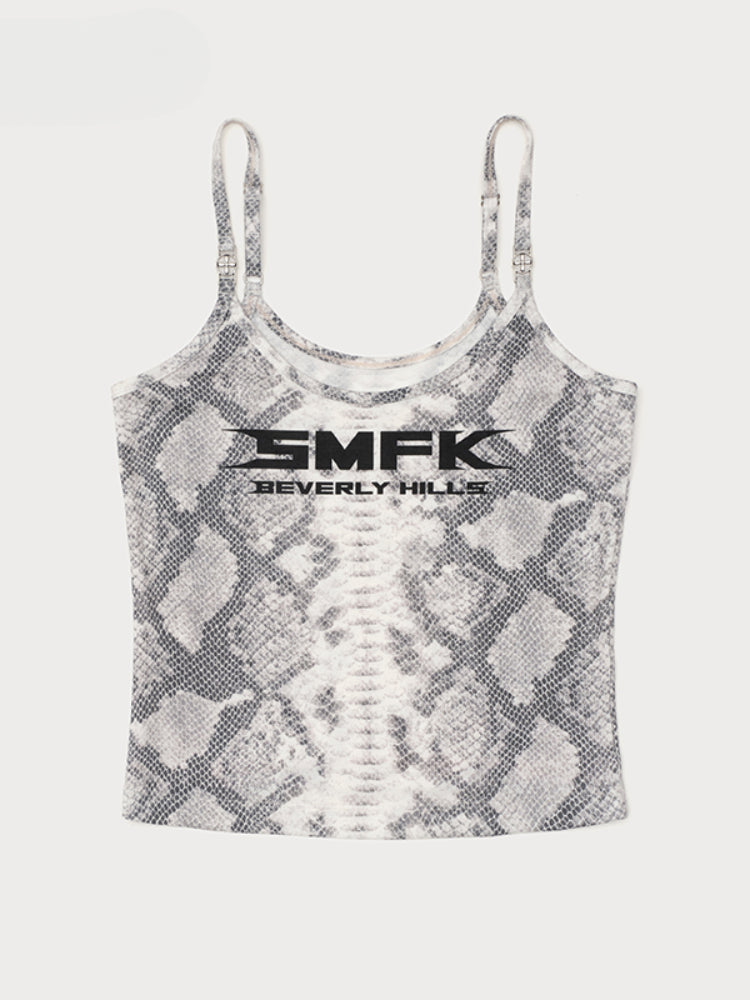 Cross-Flower All-Over Print Sports Camisole - CHINASQUAD