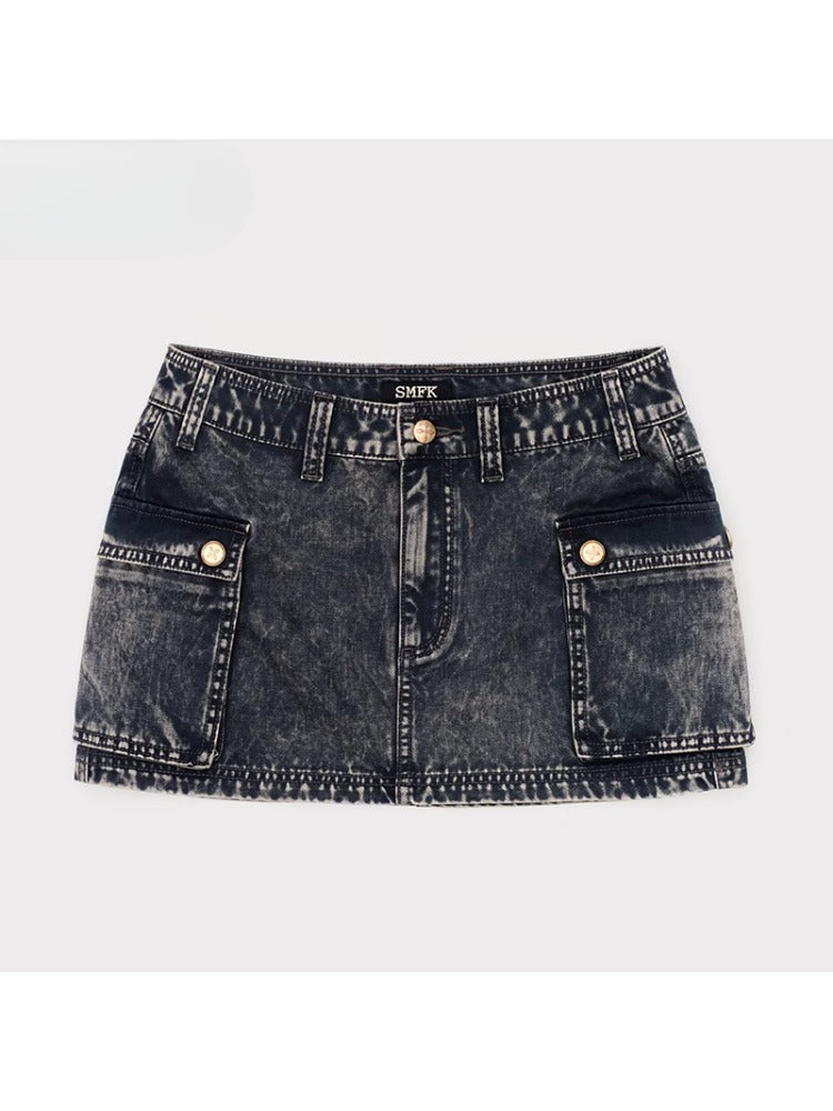 Low Waist Large Pocket Skirt - CHINASQUAD