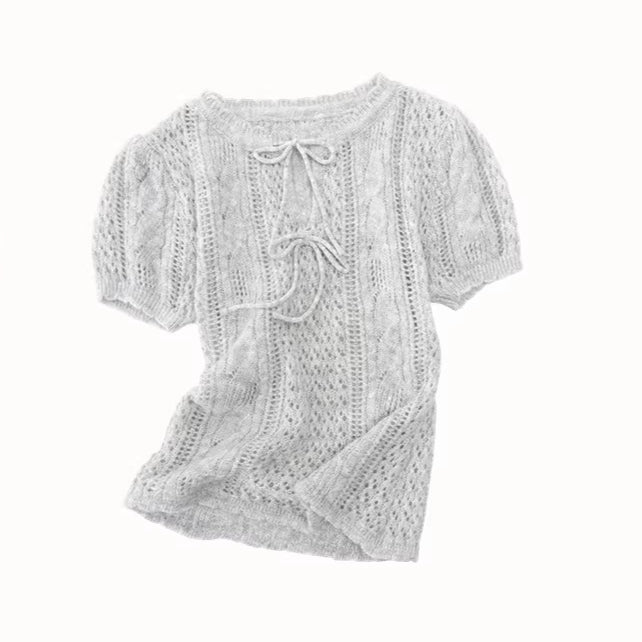 Soft Kitten Mohair Wool Knit Top