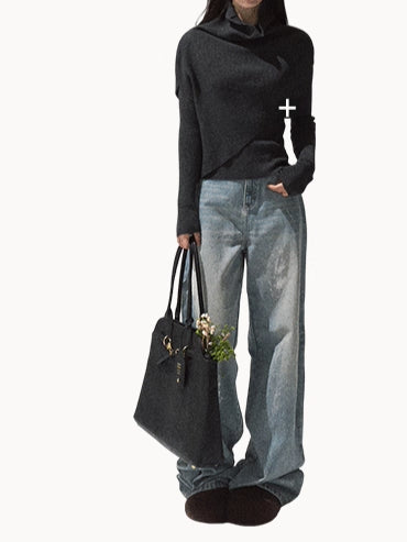 Vintage Straight-Leg Cotton Denim Jeans