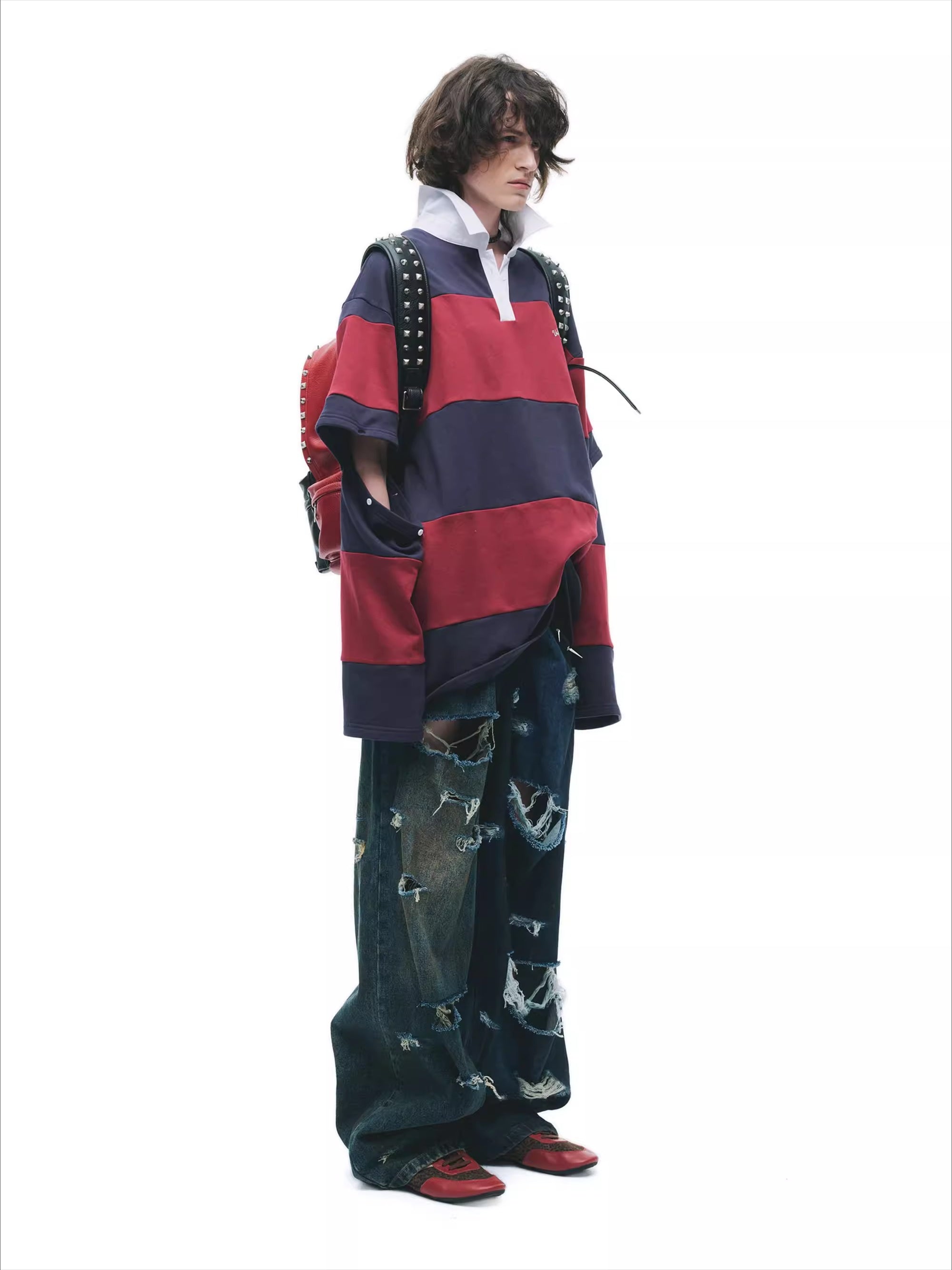 Detachable Patchwork Oversized T-Shirt