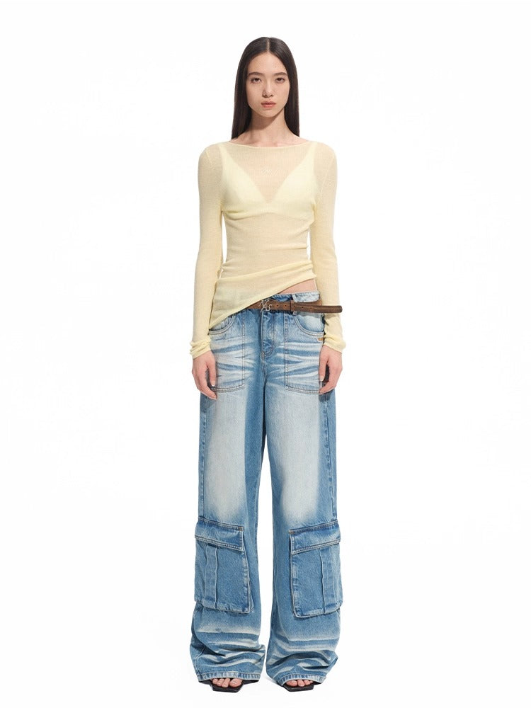 "Djembe Series" Meghan High-Neck Long-Sleeve Knit Sweater - CHINASQUAD